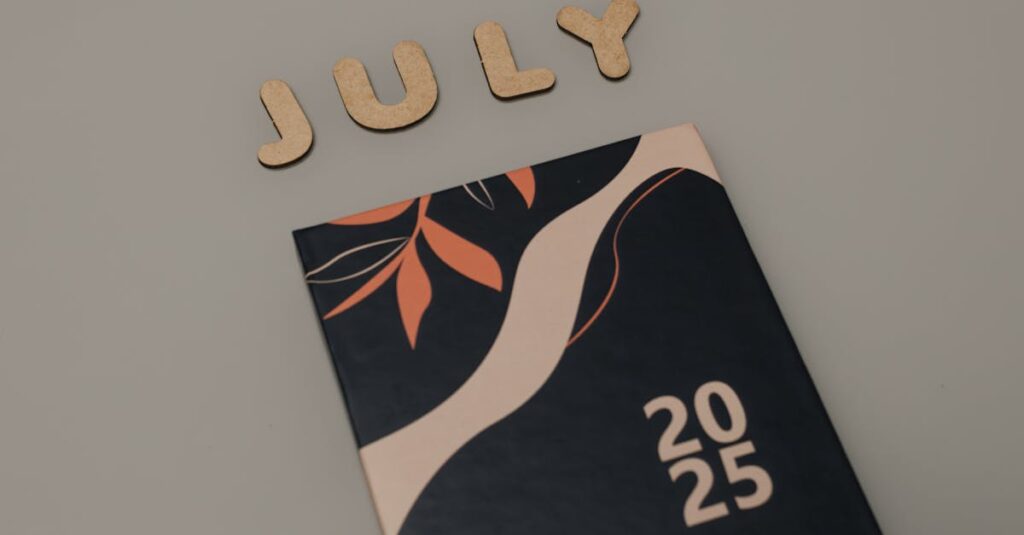 Aesthetic planner design featuring July 2025, perfect for organization enthusiasts.